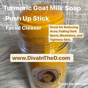 Turmeric Goat Milk Push Up Facial Cleanser soap